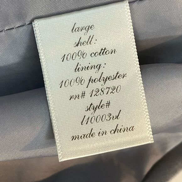 QUINN lined soft grey Anorak drawstring‎ waist zip front smooth cotton hood vest - Picture 3 of 5